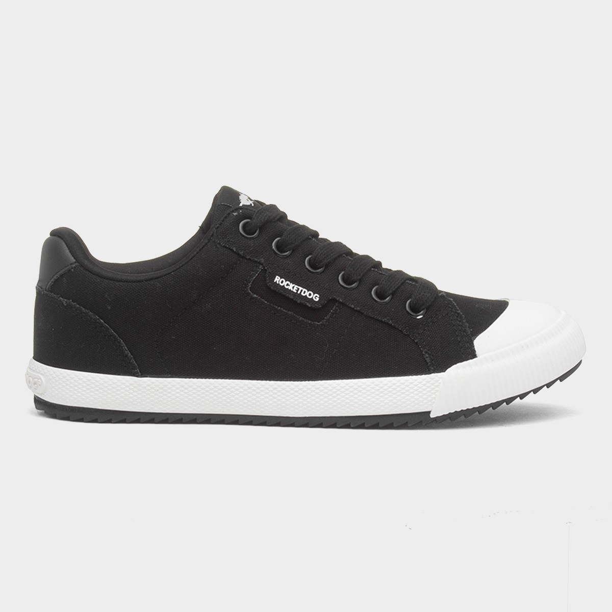 Cheery Womens Black Lace Up Canvas