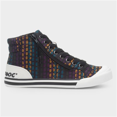 Jazzin Hi Kathy Womens Black Canvas