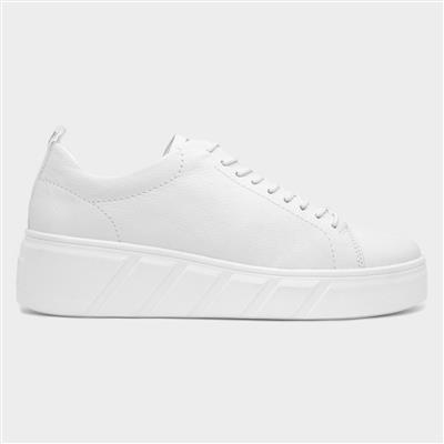 by Rieker Womens White Leather Shoe