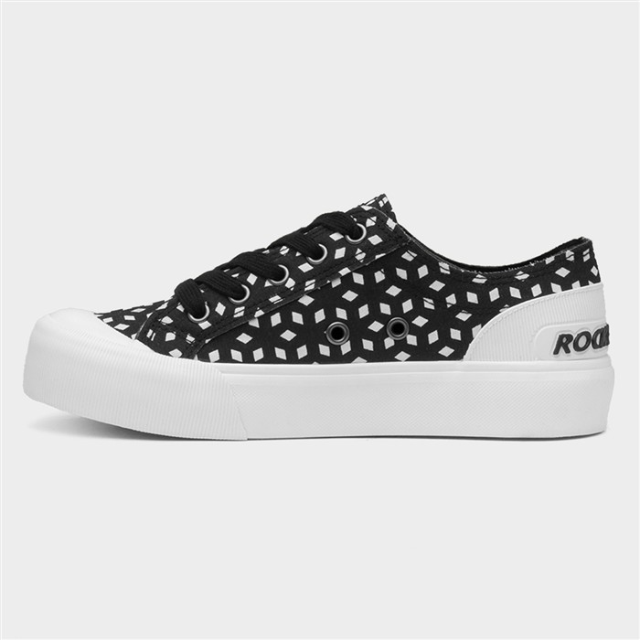 Jazzin Plus Womens Black Canvas Shoe