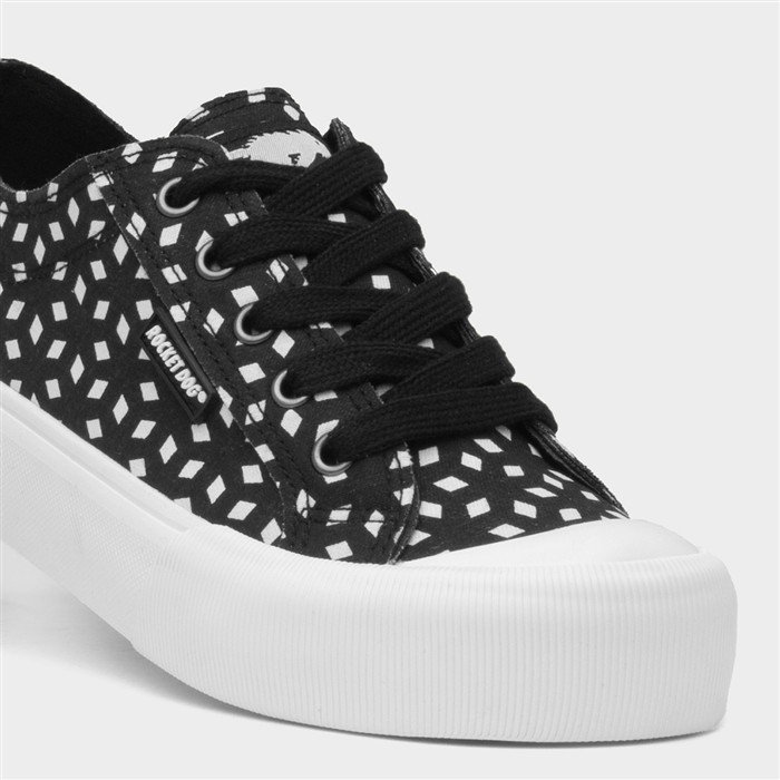 Jazzin Plus Womens Black Canvas Shoe
