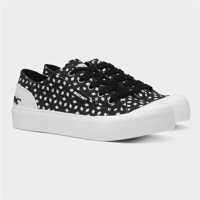 Jazzin Plus Womens Black Canvas Shoe