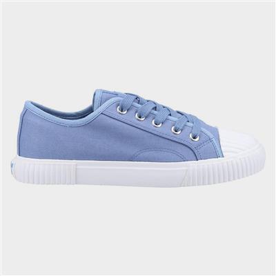 Brooke Womens Blue Canvas Trainer