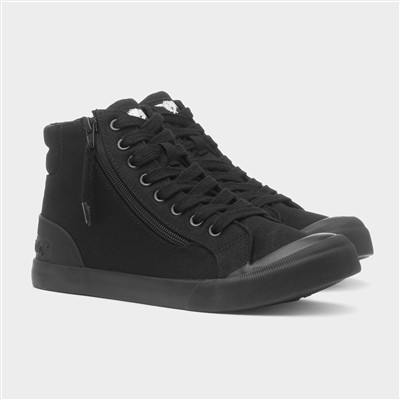 Jazzin Hi Womens Black Canvas
