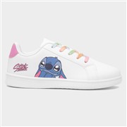Disney Stitch Pearl Womens White Lace Up Shoe (Click For Details)