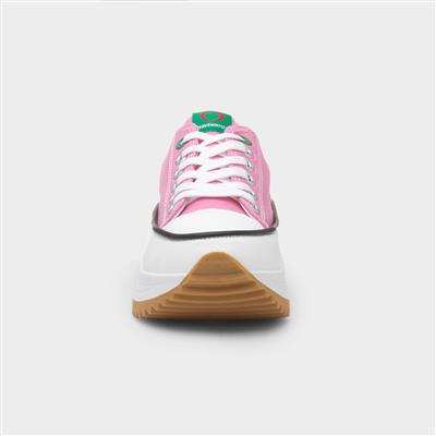 Strata Women's Pink Platform Canvas