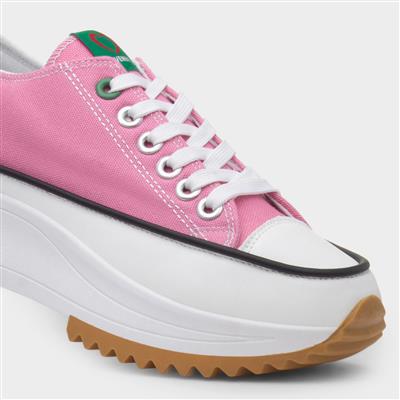Strata Women's Pink Platform Canvas