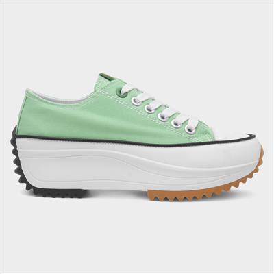 Strata Womens Mint Platform Canvas
