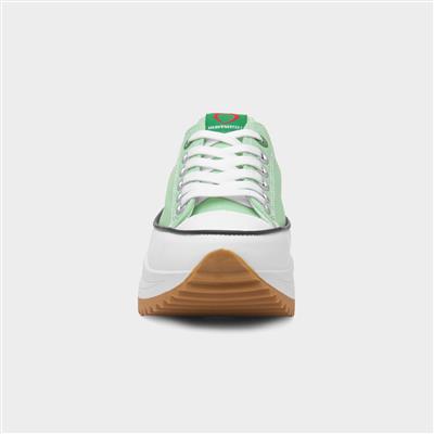 Strata Womens Mint Platform Canvas