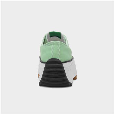 Strata Womens Mint Platform Canvas
