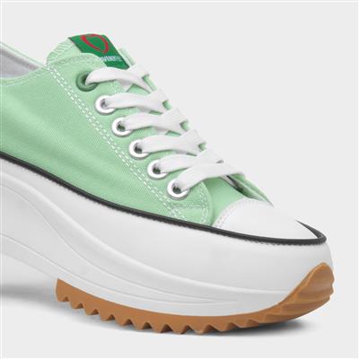 Strata Womens Mint Platform Canvas