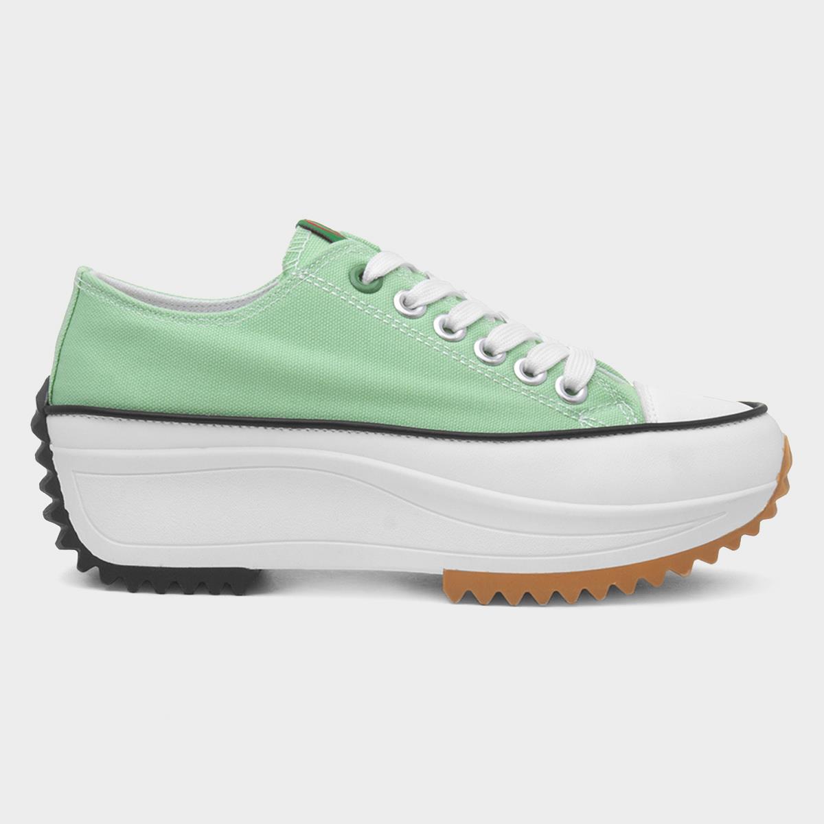 Strata Womens Mint Platform Canvas
