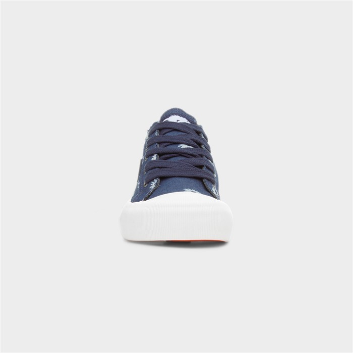 Jazzin Plus Womens Dark Blue Canvas