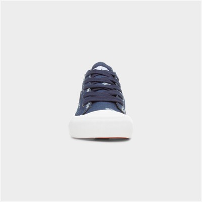 Jazzin Plus Womens Dark Blue Canvas