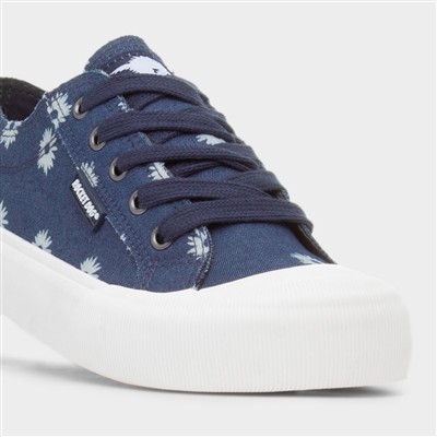 Jazzin Plus Womens Dark Blue Canvas