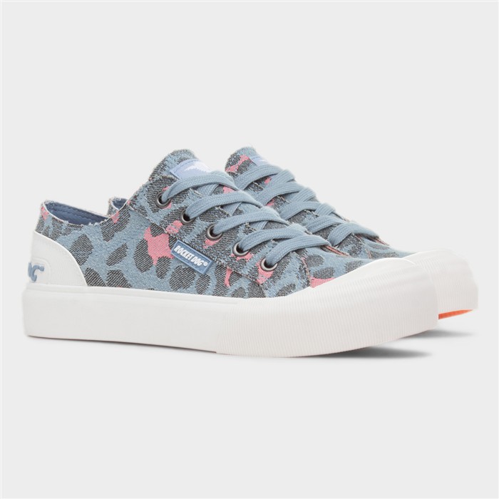 Jazzin Plus Lisa Womens Blue Canvas