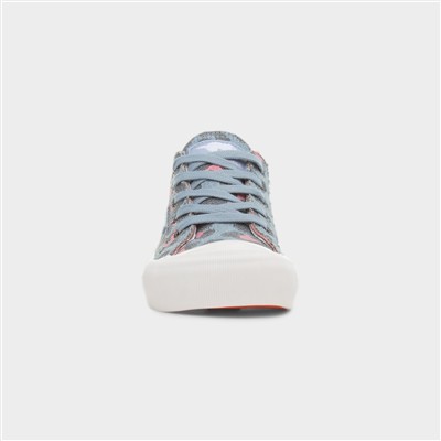 Jazzin Plus Lisa Womens Blue Canvas