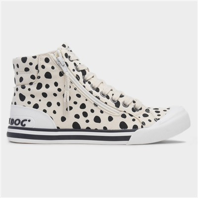 Jazzin Hi Fido Womens Off White Canvas