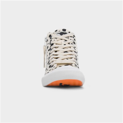 Jazzin Hi Fido Womens Off White Canvas