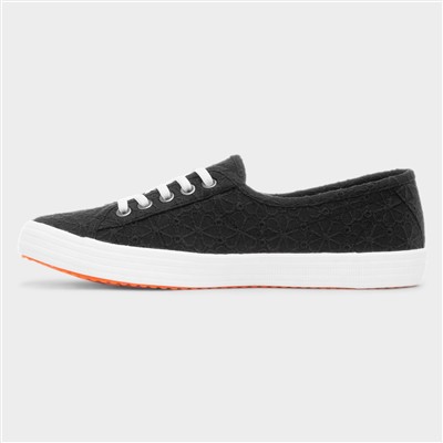 Chow Chow Elsie Womens Black Canvas