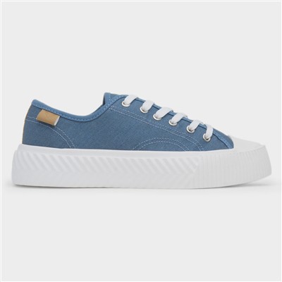 Jayne III Womens Blue Denim Canvas