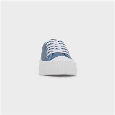 Jayne III Womens Blue Denim Canvas