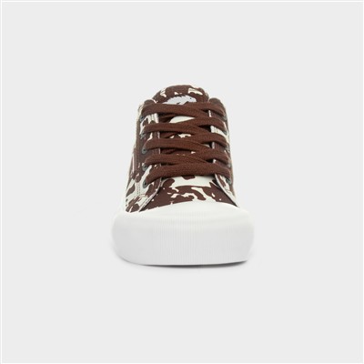 Jazzin Plus Lasso Womens Brown Canvas