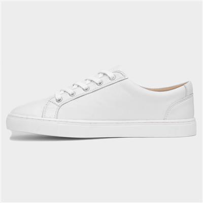 Tessa Womens White Canvas