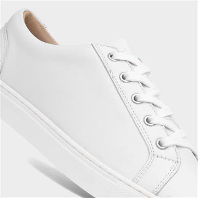 Tessa Womens White Canvas