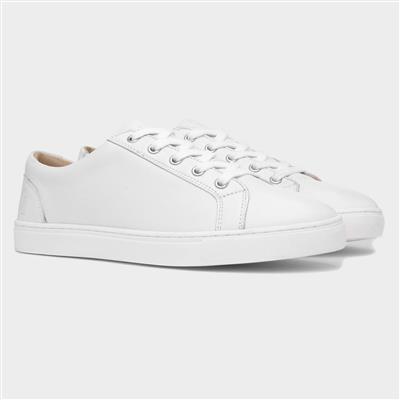 Tessa Womens White Canvas