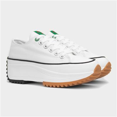 Strata Womens White Platform Canvas