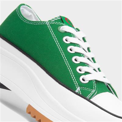 Strata Womens Green Platform Canvas
