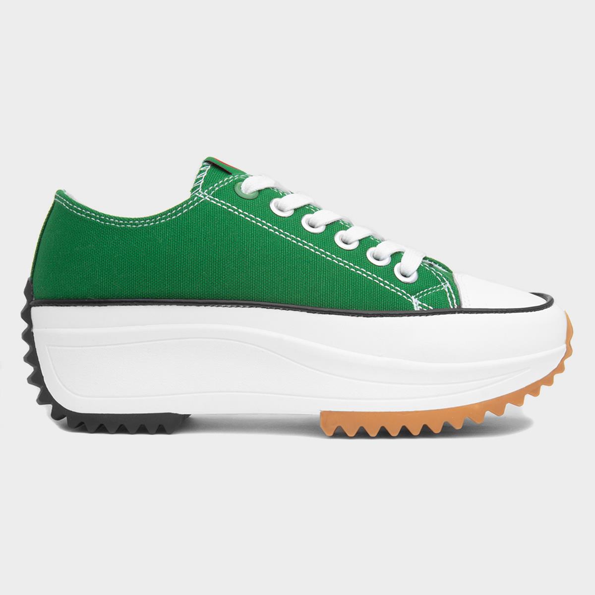 Strata Womens Green Platform Canvas