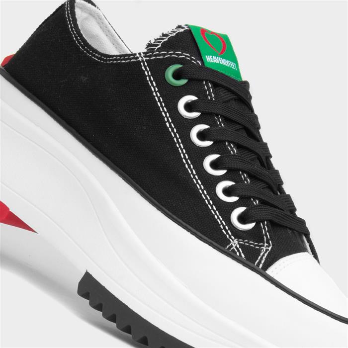 Strata Womens Black Platform Canvas