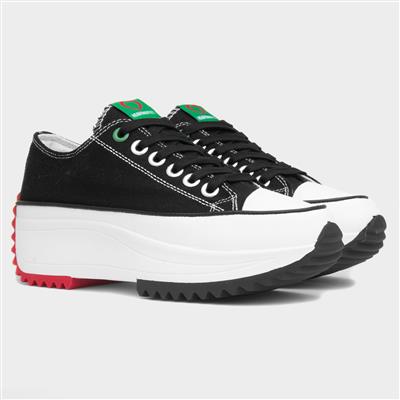 Strata Womens Black Platform Canvas