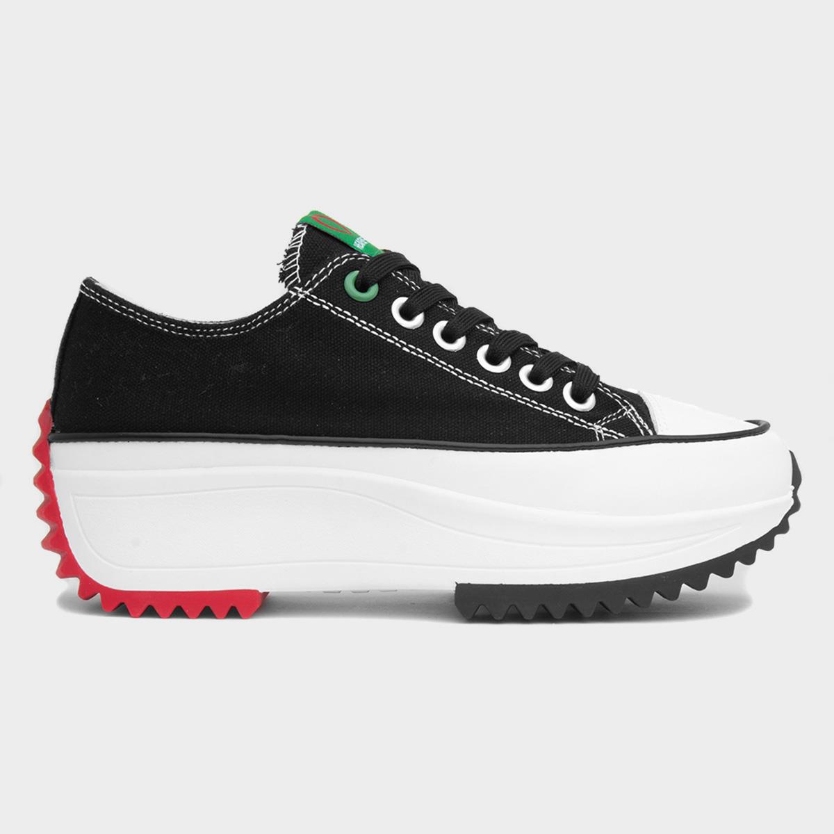 Strata Womens Black Platform Canvas