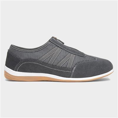 Mombassa Womens Grey Leather Shoe