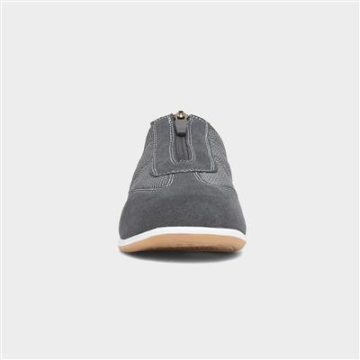Mombassa Womens Grey Leather Shoe