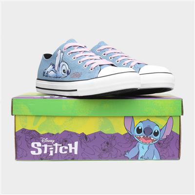 Womens Blue Lace Up Canvas