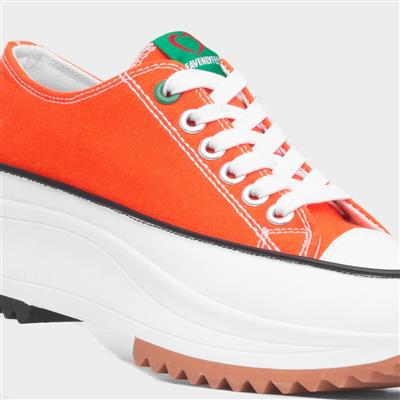 Strata Womens Orange Platform Canvas