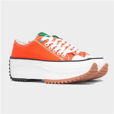 Strata Womens Orange Platform Canvas