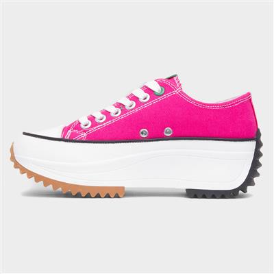 Strata Womens Pink Platform Canvas