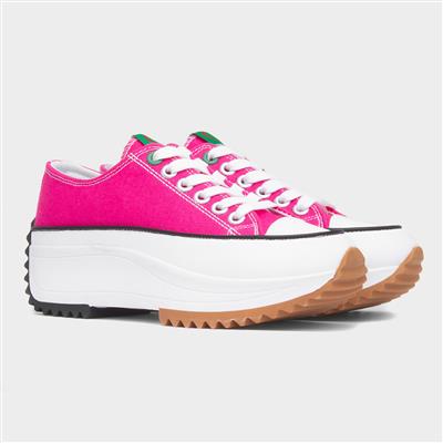 Strata Womens Pink Platform Canvas