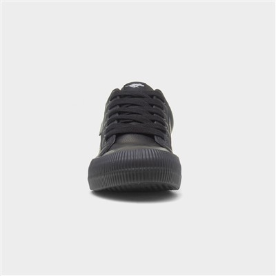 Cheery Sporty Womens Black Canvas