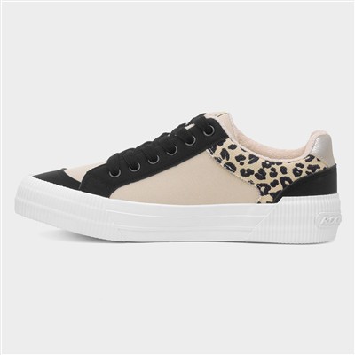 Cheery Leopard Womens Multi Canvas