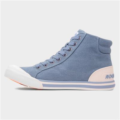 Jazzin Hi Bondi Womens Blue Canvas