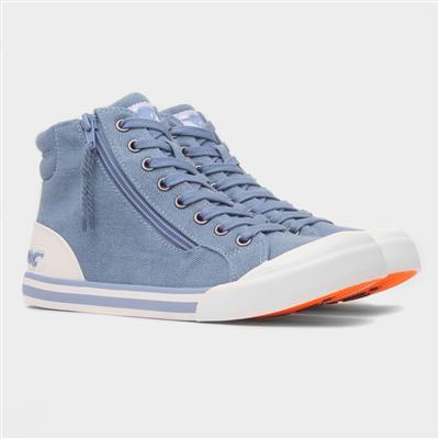 Jazzin Hi Bondi Womens Blue Canvas