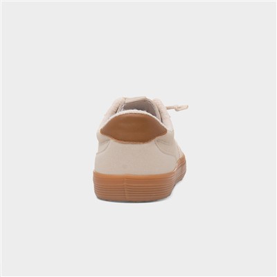 Zap London Womens Beige Canvas