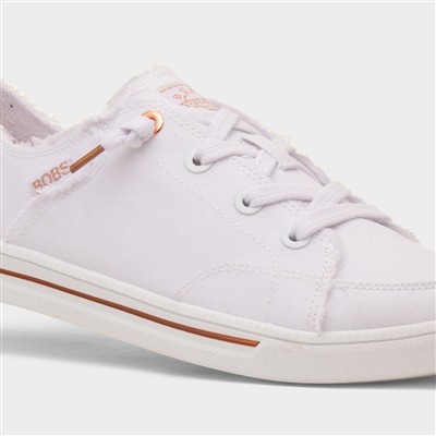 Bobs B Cute 2.0 Womens White Canvas