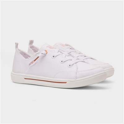 Bobs B Cute 2.0 Womens White Canvas